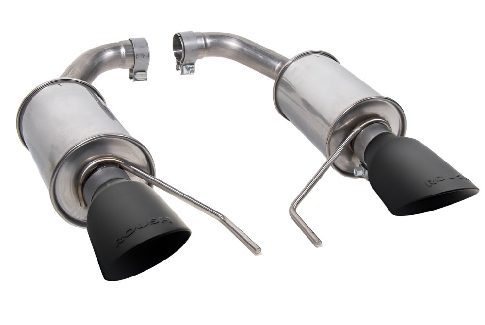 Roush - 2024-2026 Roush Mustang GT & EcoBoost Dual Tip Axle Back Exhaust - Black Tip - 422333-BLK