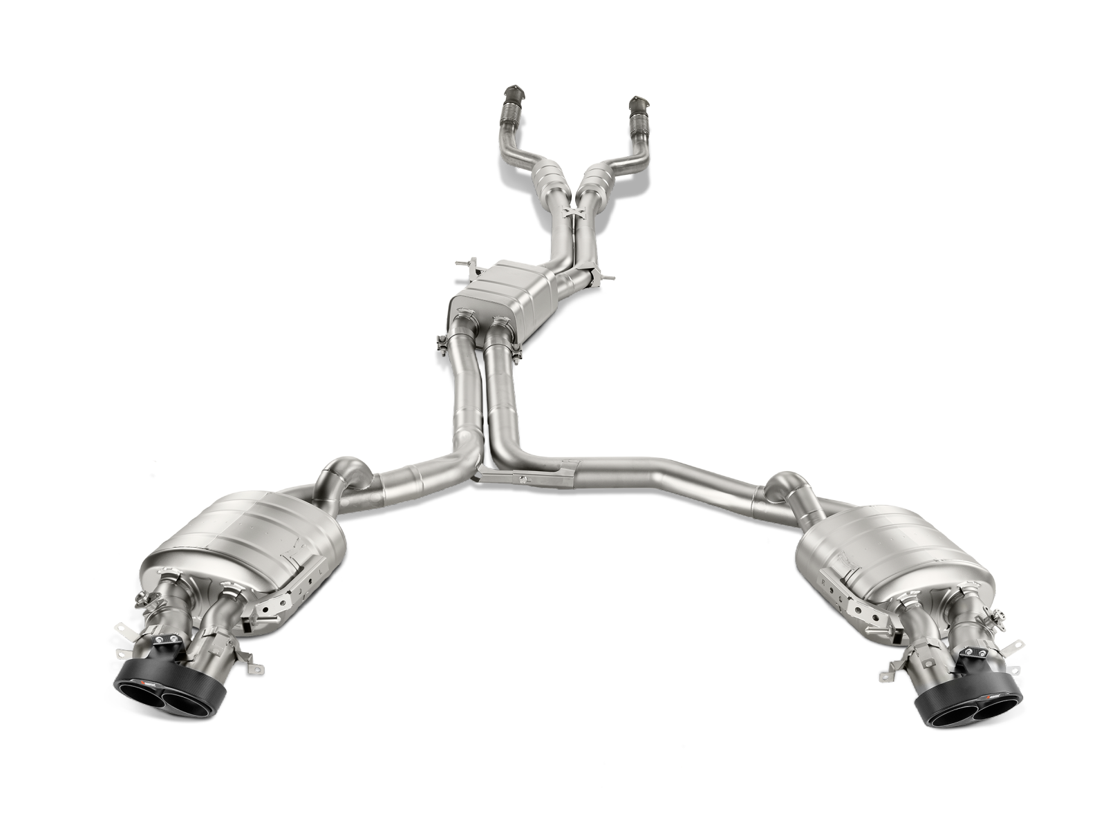 Akrapovic 14-17 Audi RS6 Avant (C7) Evolution Line Cat Back (Titanium) w/ Carbon Tips - S-AU/TI/3H