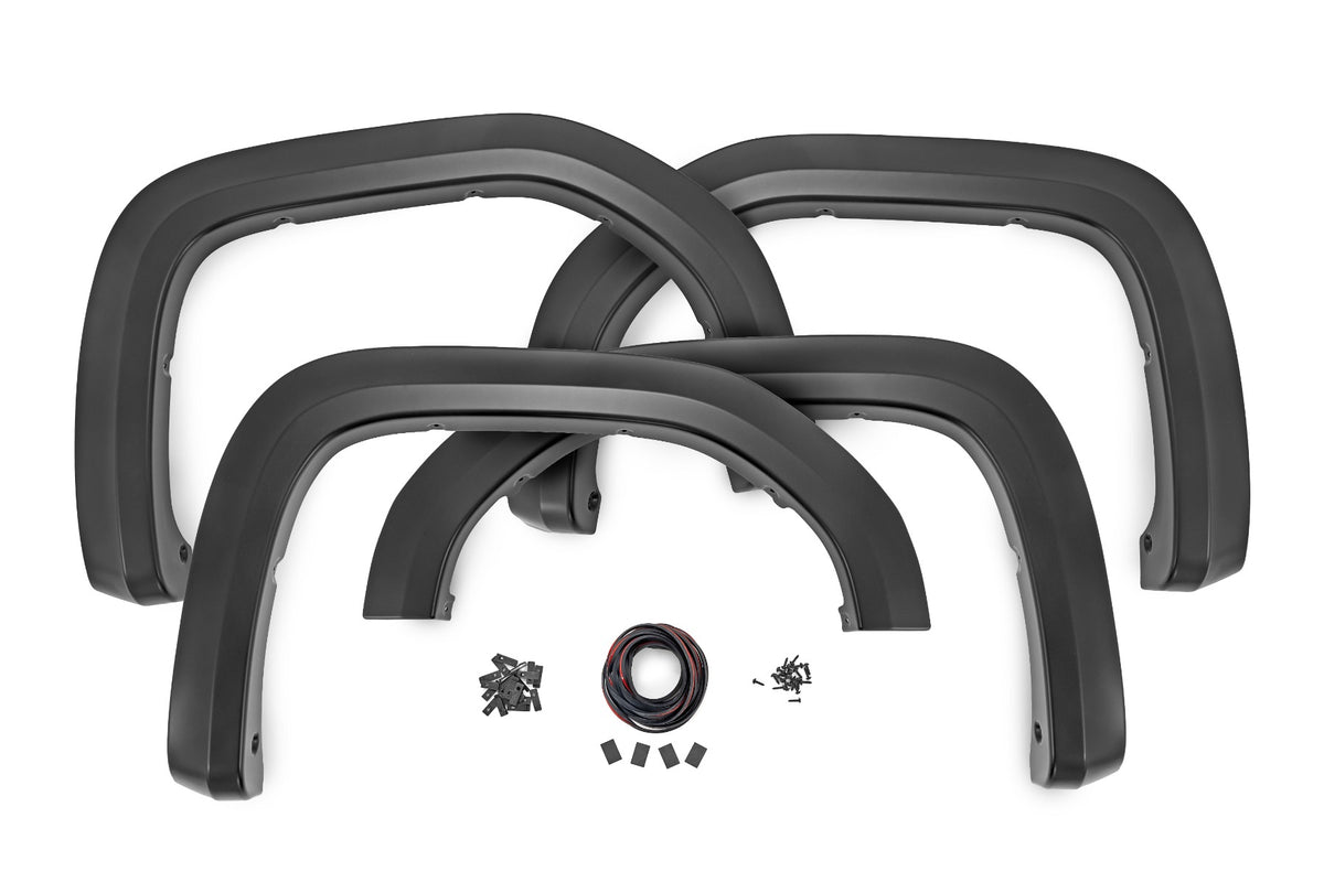 Rough Country - Fender Flares - Sport - GMC Sierra 1500 2WD/4WD (2019-2025 & Classic)