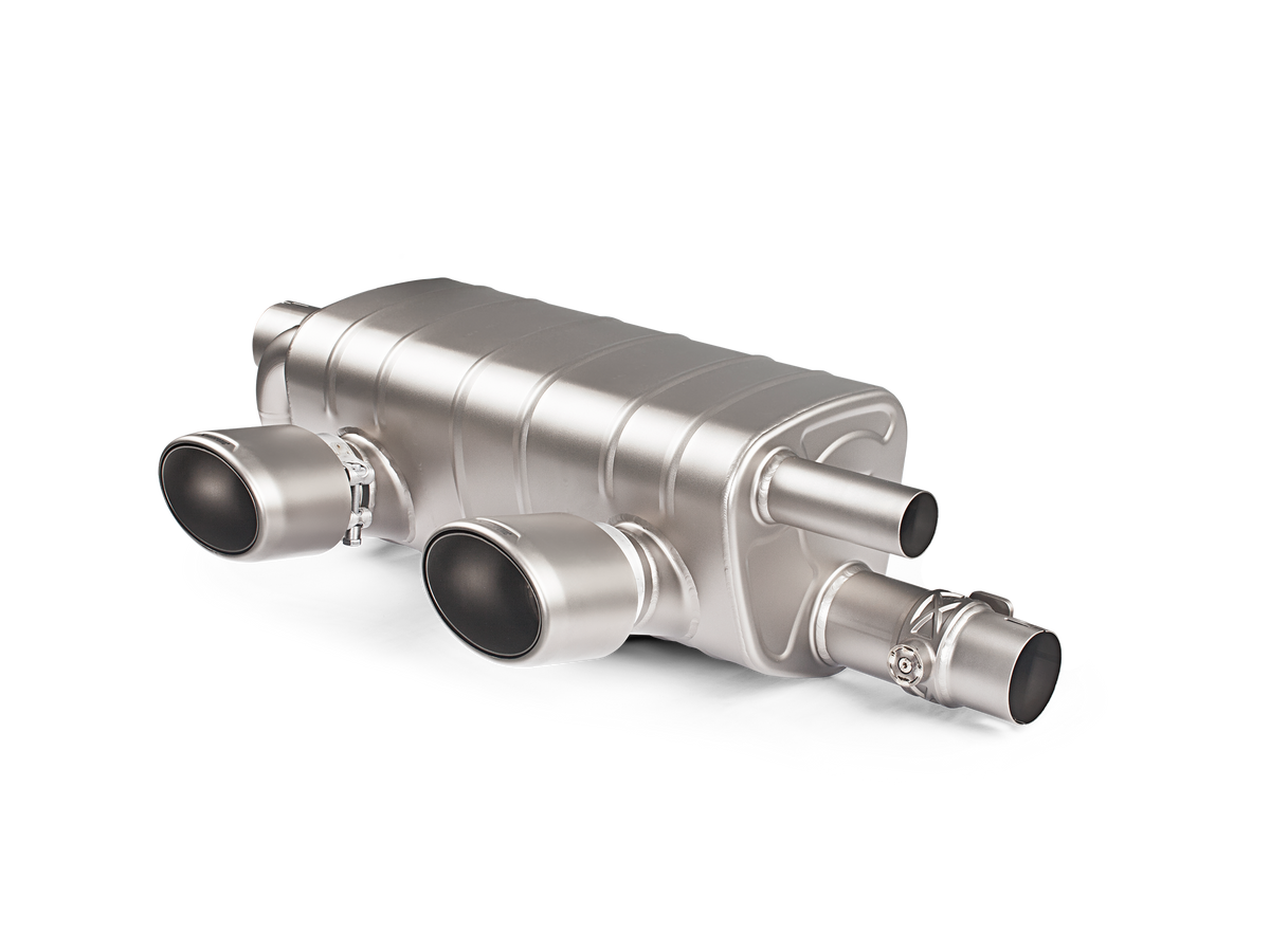 Akrapovic 16-17 Porsche 911 Carrera S/4/4S/GTS (991.2) Slip-On Line (Titanium) w/ Titanium Tips - S-PO/TI/5H