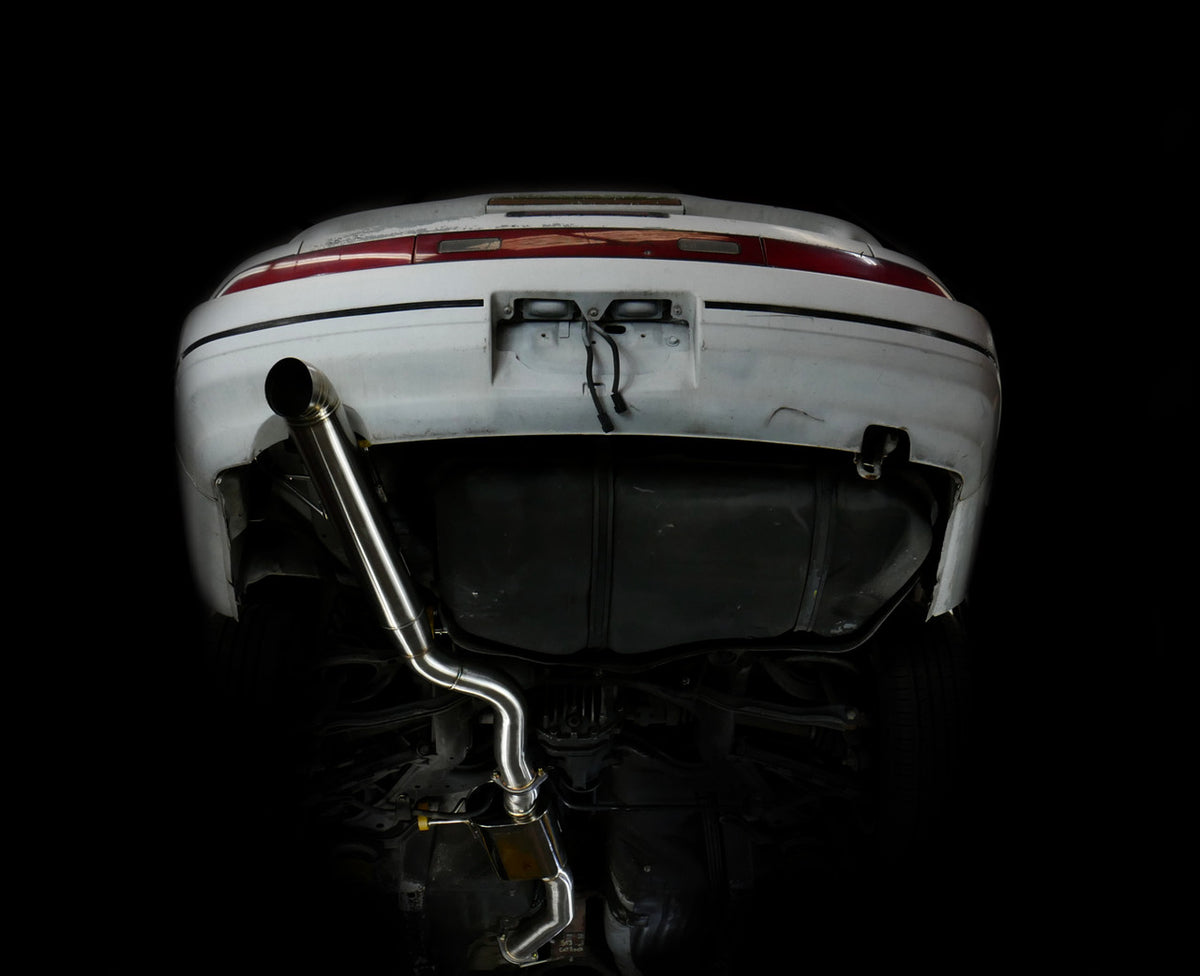 ISR Performance Series II - EP Single Tip Blast Pipe Exhaust - Resonated - 89-94 Nissan 240sx (S13) - IS-S2EPSR-S13