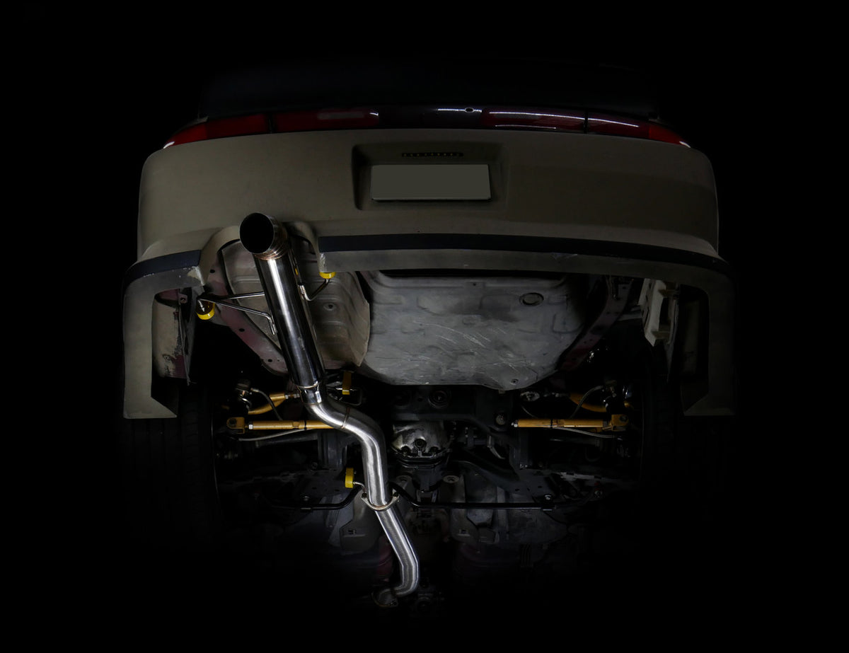 ISR Performance Series II - EP Single Tip Blast Pipe Exhaust Non Resonated- 95-98 Nissan 240sx (S14) - IS-S2EPSNR-S14