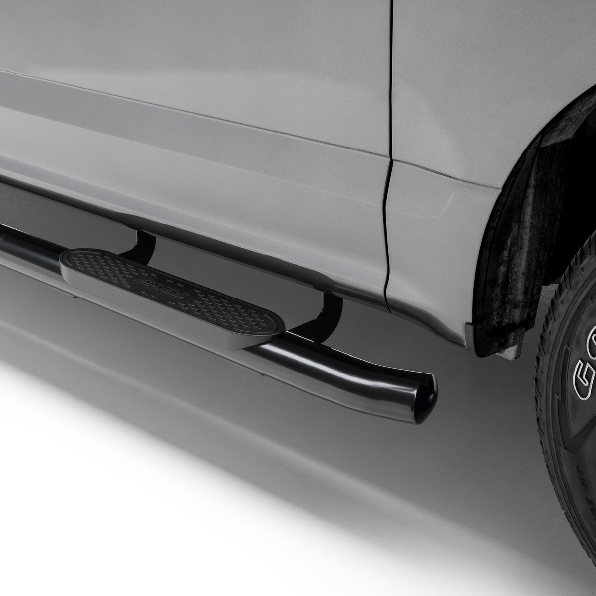 ARIES S222023 4-Inch Oval Black Steel Nerf Bars, Select Toyota Tundra CrewMax