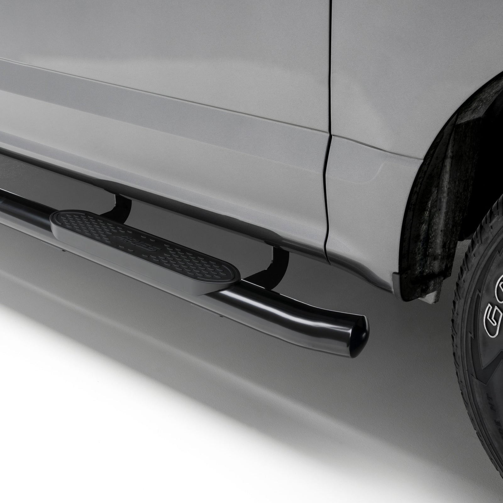 ARIES S222023 4-Inch Oval Black Steel Nerf Bars, Select Toyota Tundra CrewMax