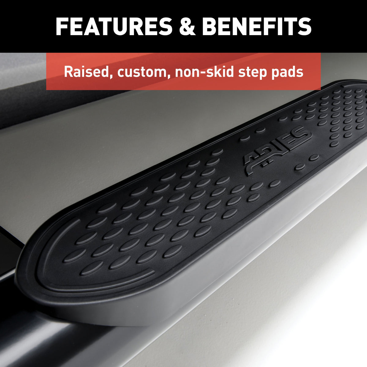 ARIES S222023-2 4-Inch Oval Polished Stainless Steel Nerf Bars, Select Toyota Tundra CrewMax