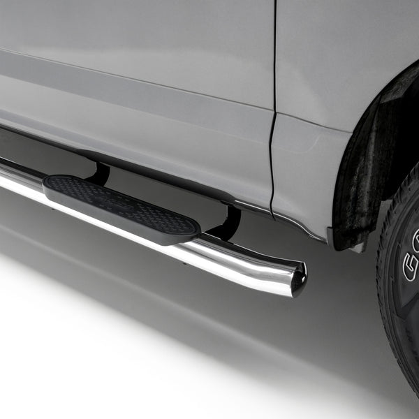 ARIES S223043-2 4-Inch Oval Polished Stainless Steel Nerf Bars, Select Ford F-150, Lightning, F-250, F-350, F-450, F-550 Super Duty