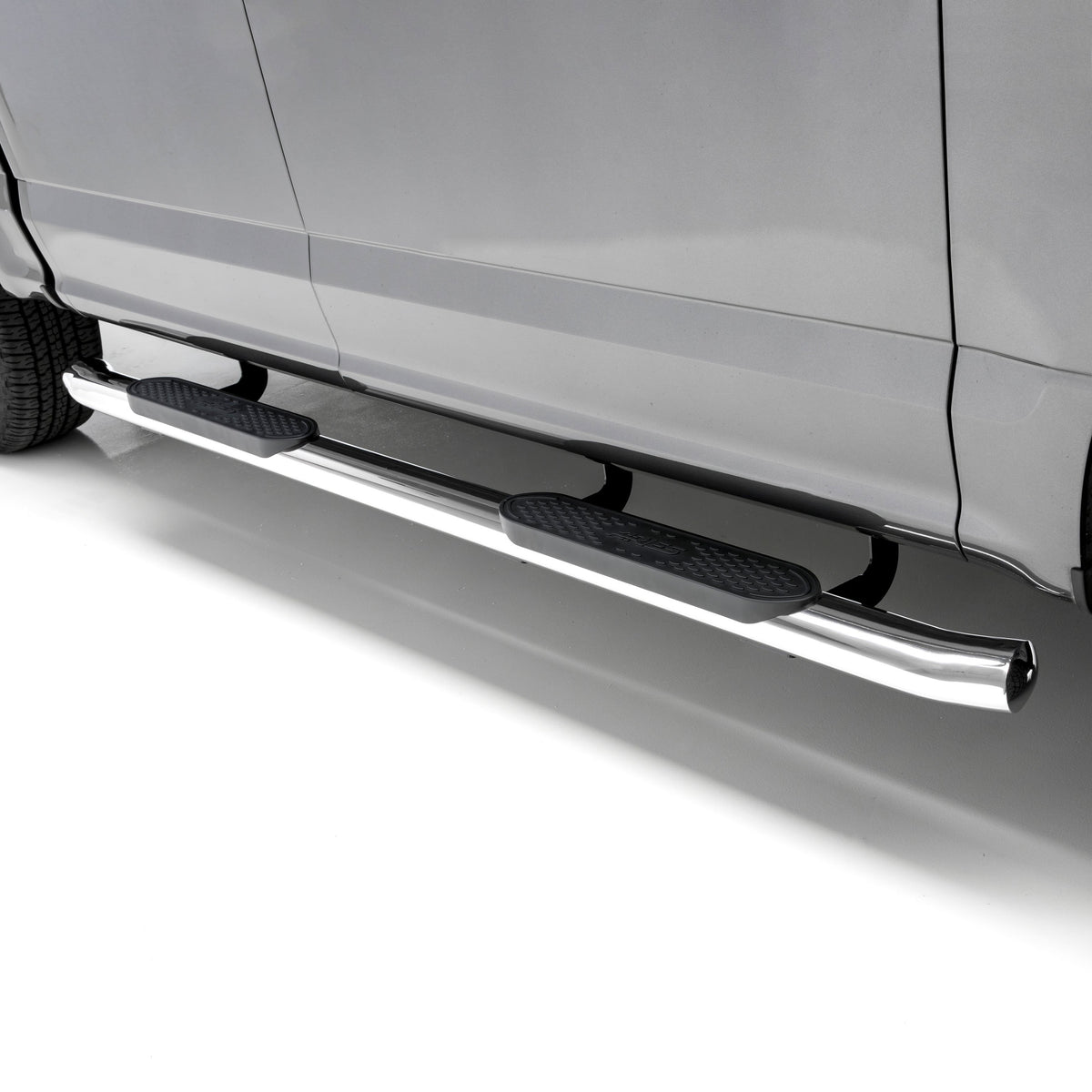 ARIES S223043-2 4-Inch Oval Polished Stainless Steel Nerf Bars, Select Ford F-150, Lightning, F-250, F-350, F-450, F-550 Super Duty