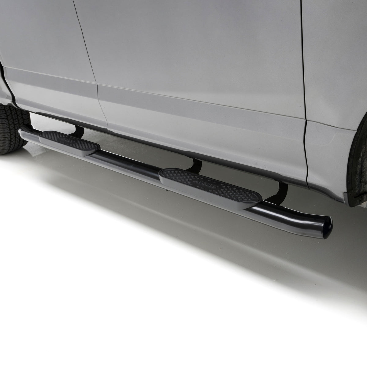 ARIES S223043 4-Inch Oval Black Steel Nerf Bars, Select Ford F-150, Lightning, F-250, F-350, F-450, F-550 Super Duty