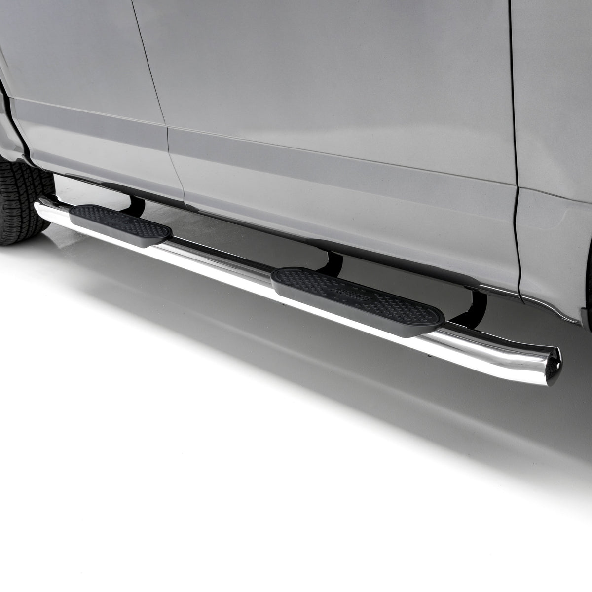ARIES S223044-2 4-Inch Oval Polished Stainless Steel Nerf Bars, Select Ford F-150, F-250, F-350, F-450, F-550 Super Duty