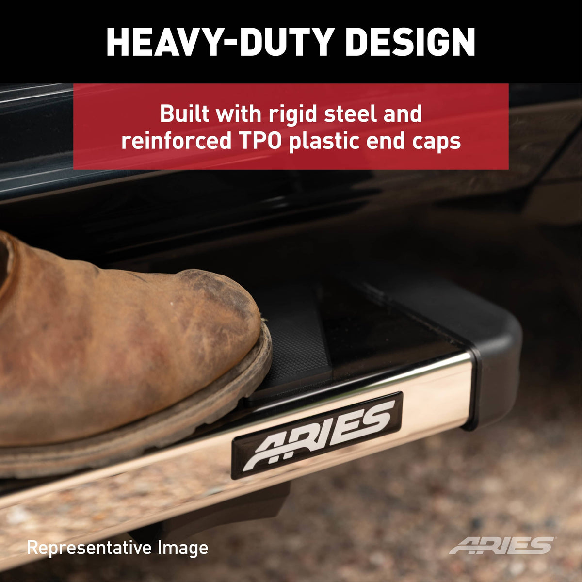 ARIES S2953 NovaTrac 6" x 53" Polished Stainless Running Boards