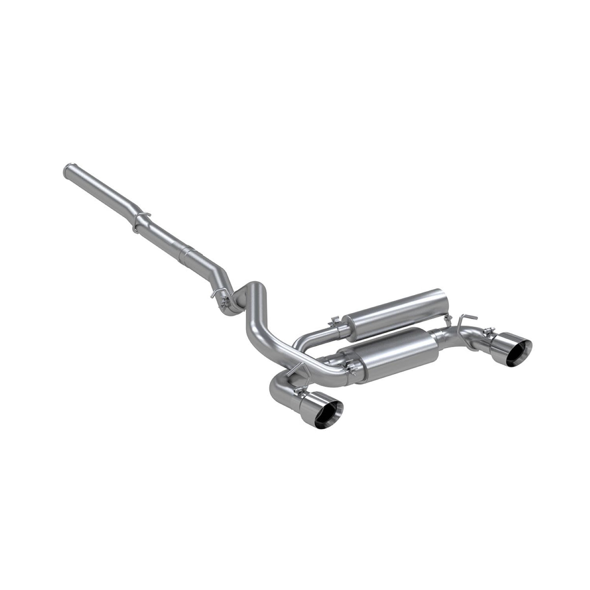 MBRP 2016+ Ford Focus RS 3in Dual Outlet Cat-Back Exhaust T409 SS - S4203409