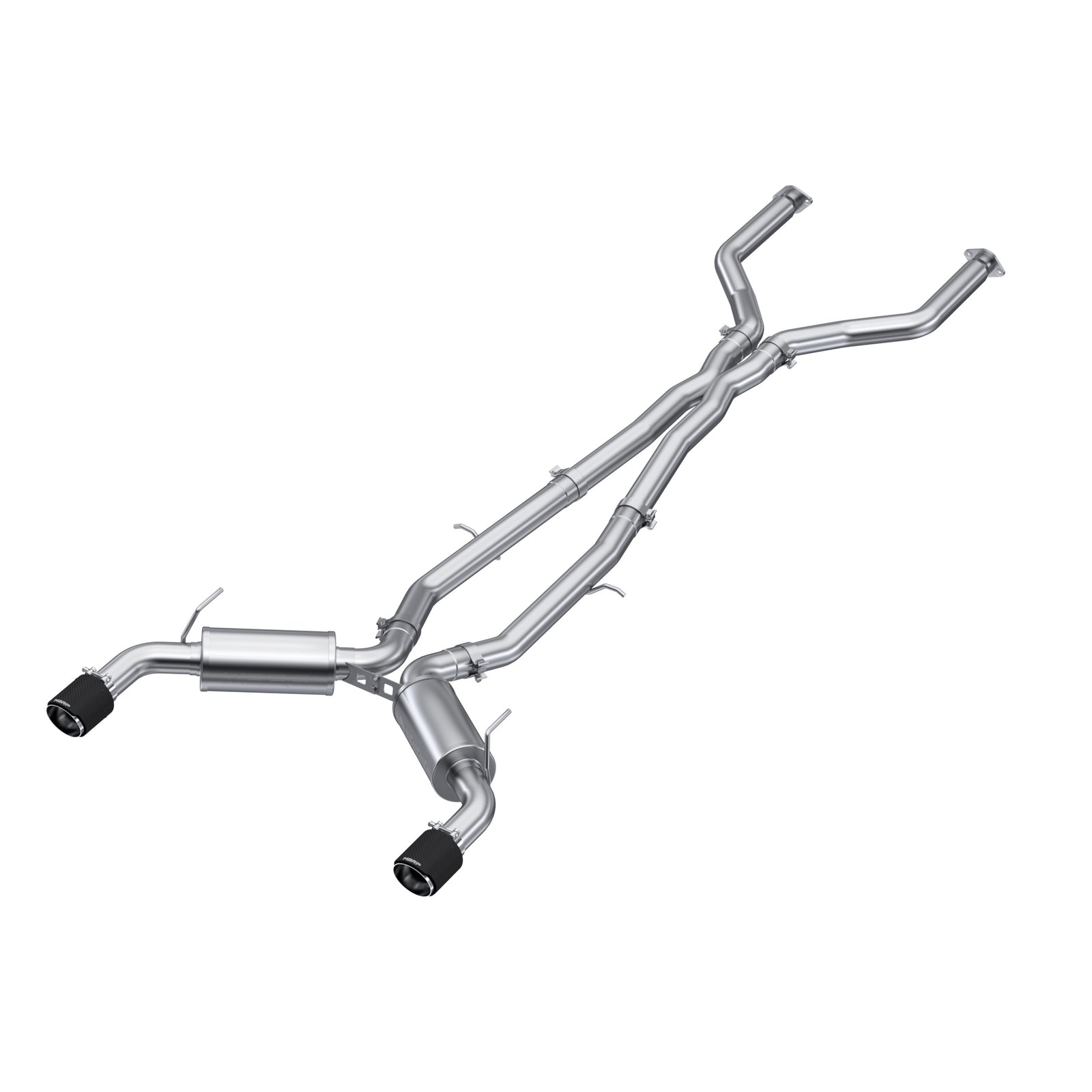 MBRP 16-19 Infiniti Q50 3.0L FWD/AWD 3in Cat Back w/ 4.5in OD Carbon Fiber Tips - T304 - S44003CF
