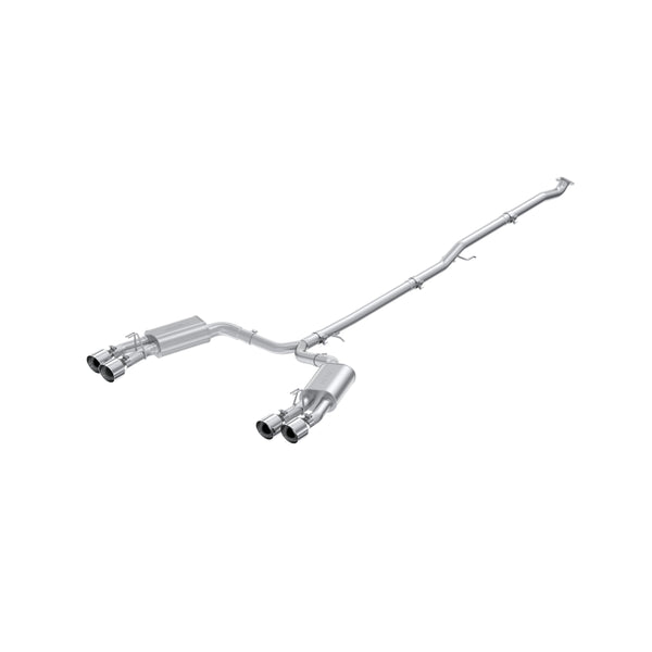 MBRP 21-23 Hyundai Sonata N Line 2.5L Turbo Aluminized Steel 2.5in Cat-Back w/ Quad Tips - S4715AL