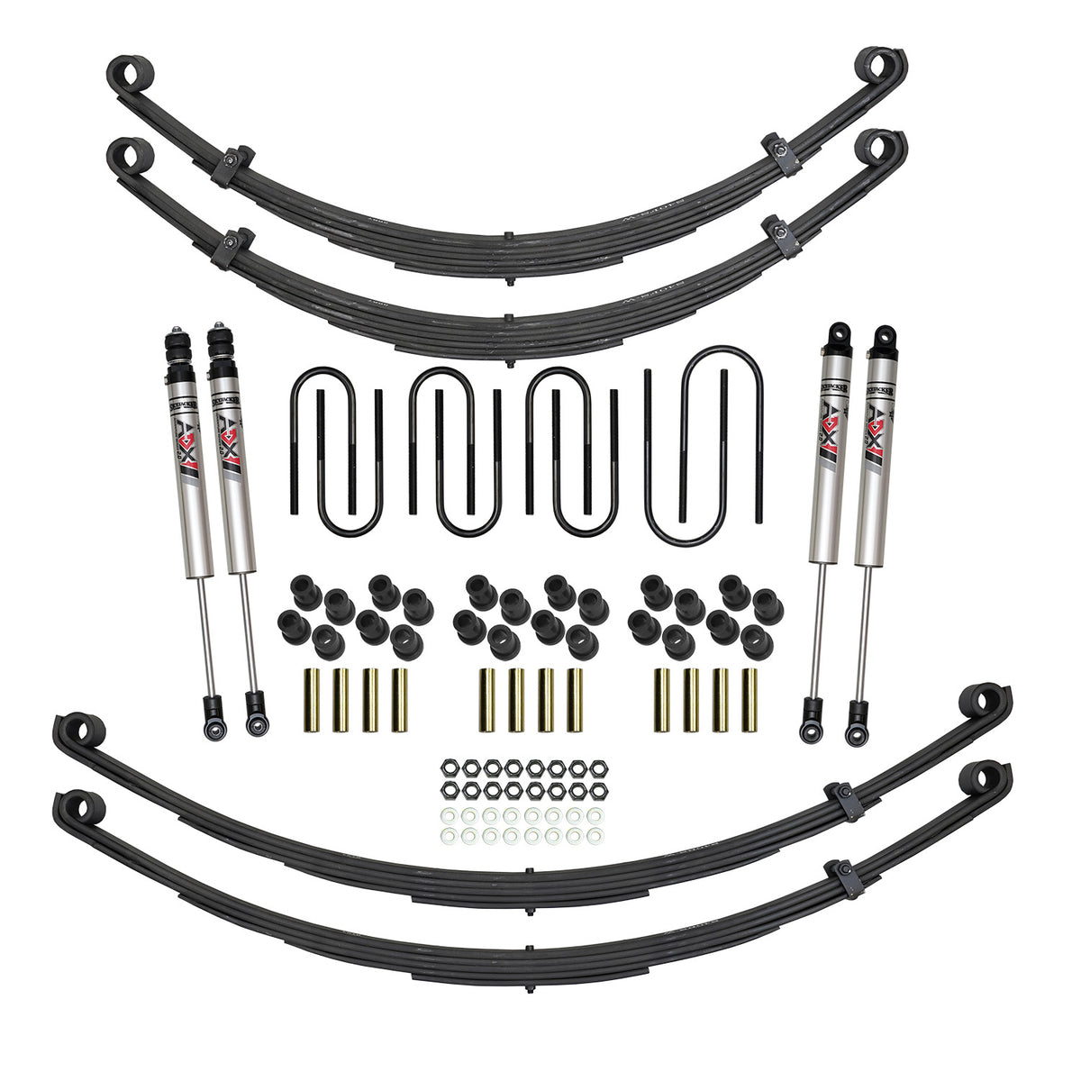 Skyjacker 71-73 International Scout 2 4 In Suspension Lift Kit W/ Adx M2.0 Alum Monotube Shocks