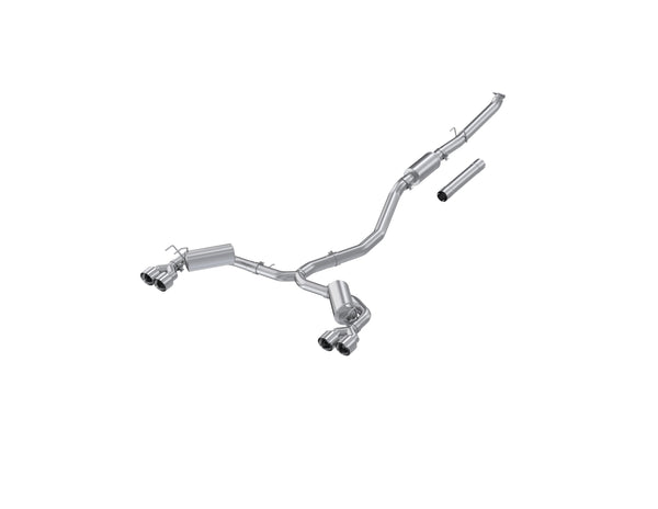 MBRP 22-24 Honda Civic/Sport Touring 1.5L 3in Cat-Back 2.5in Dual Split Rear w/ Quad Tips - S4906AL