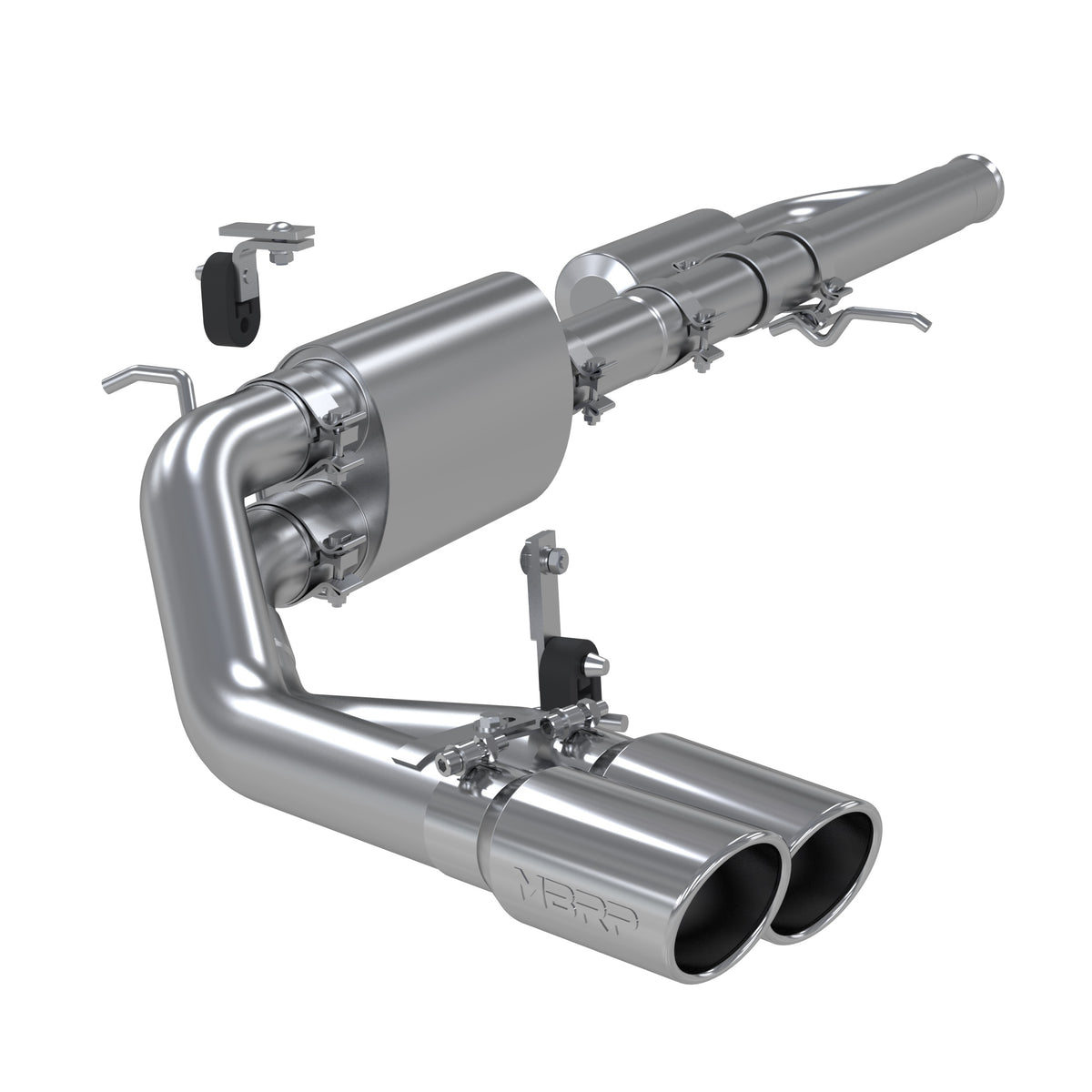 MBRP 09+ Chevrolet Silverado 1500 3in Cat Back Pre-Axle Dual Outlet w/ 4in Tip - AL - S5081AL