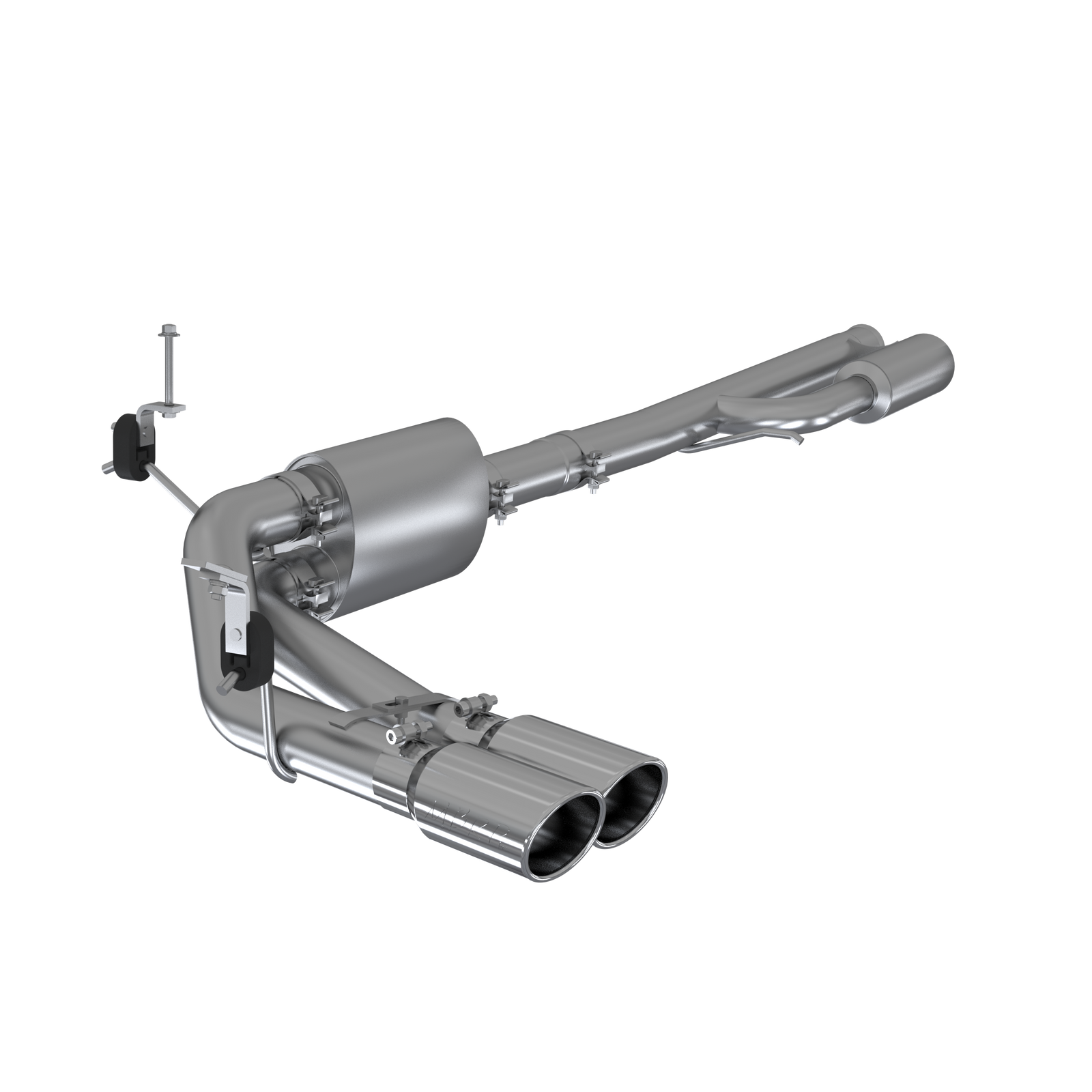 MBRP 2019+ Chevrolet Silverado 1500 4.5L/5.3L Pre-Axle Dual Side Exite w/ 4in OD Tip - AL - S5092AL