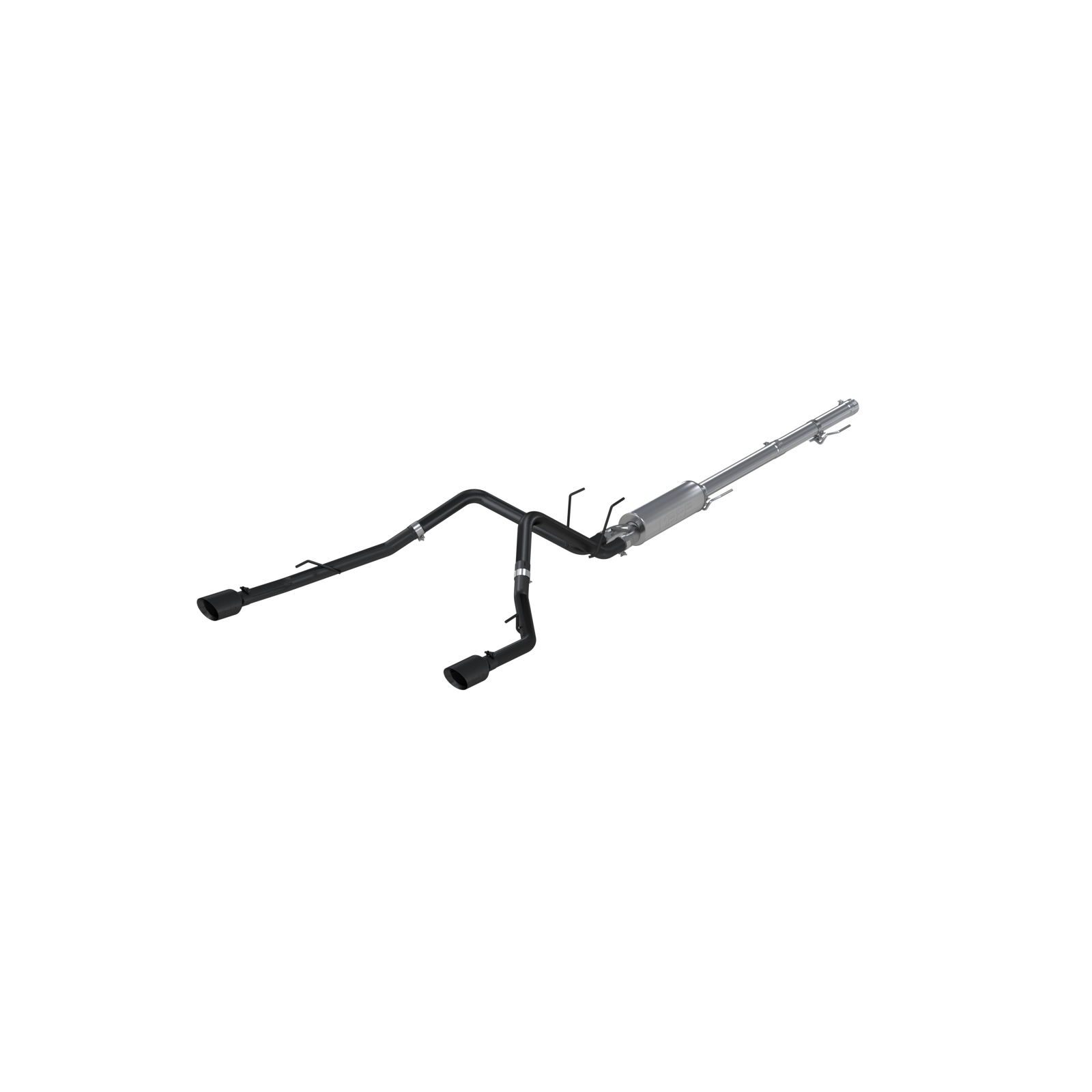 MBRP 09-14 Dodge Ram 1500 5.7L Cat-Back Dual Split Rear (Through Stock Bumper) AL - Black - S5146BLK