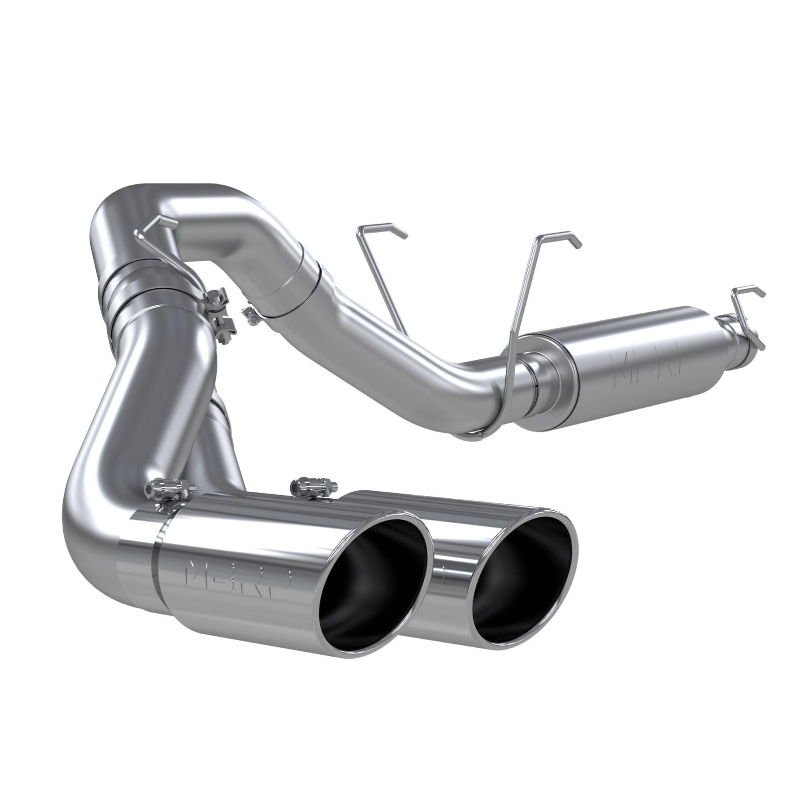 MBRP 14-16 Ram 2500/3500 6.4L 4in 409 SS Single Side Dual Outlet Cat Back Exhaust - S5150409