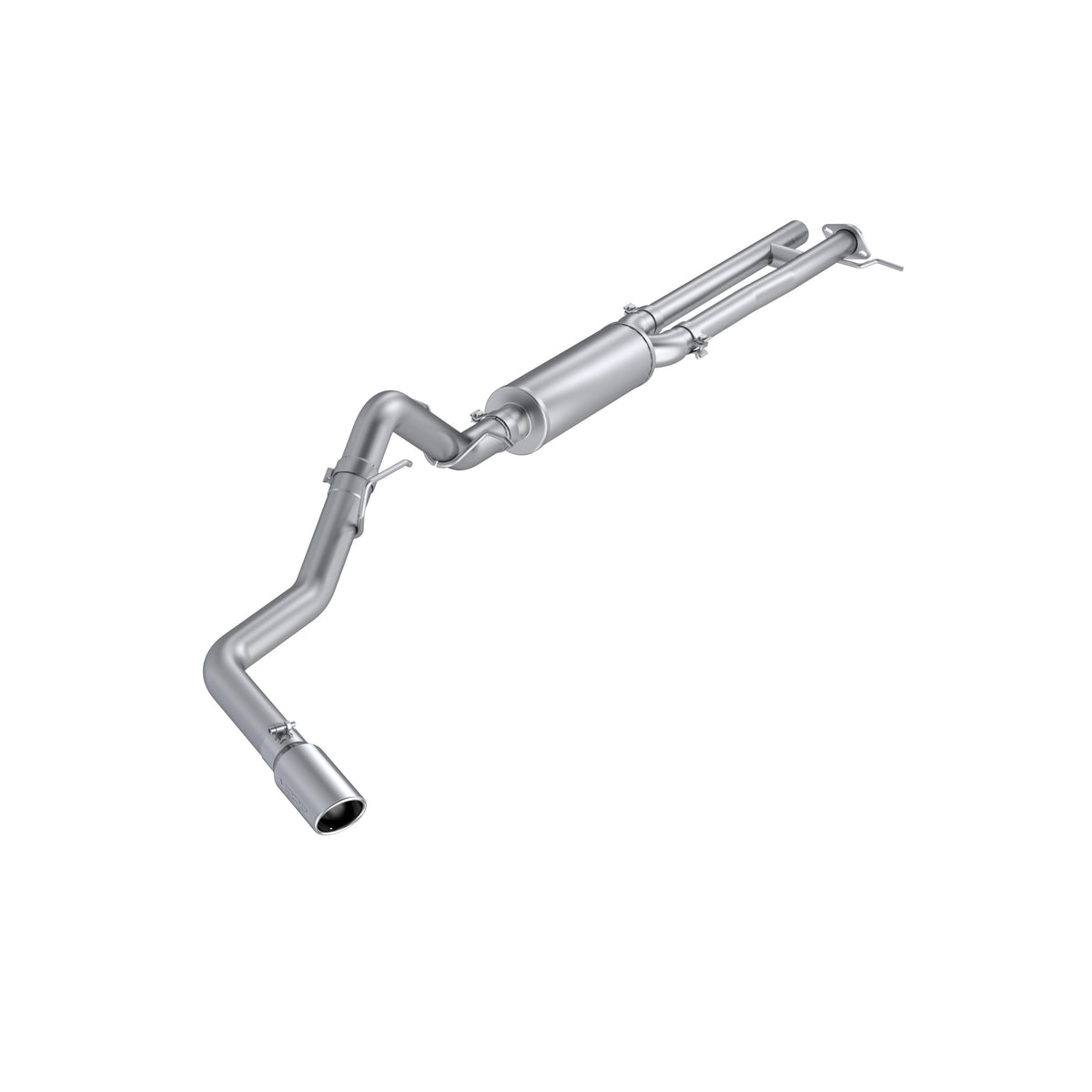 MBRP 2024+ Ford Ranger 2.7L 2.5 into 3in Single Side Exit Cat Back - Aluminum - S5272AL
