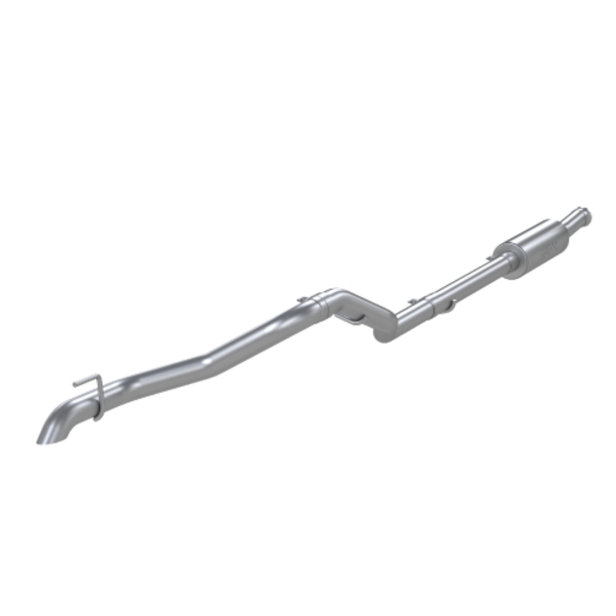 MBRP 2020 Jeep Gladiator 2.5in Single Rear Exit Cat Back Exhaust - T304 SS (Off-Road) - S5537304