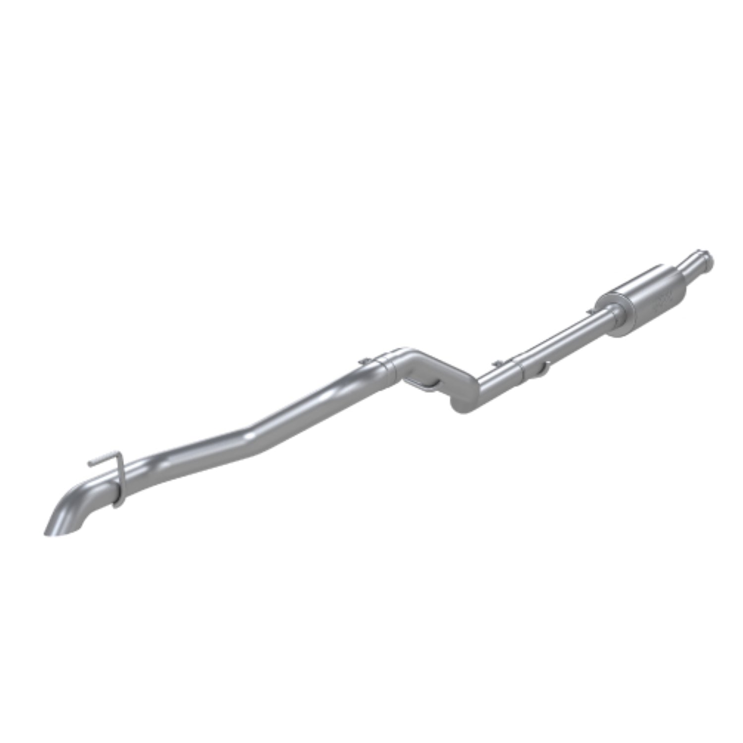MBRP 2020 Jeep Gladiator 3.6L 2.5in Single Rear Exit Cat Back Exhaust - Aluminized (Off-Road) - S5537AL
