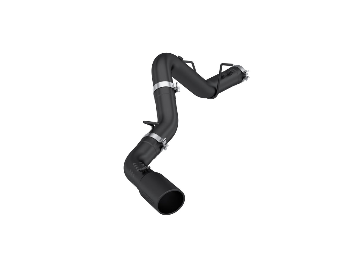MBRP 2020+ GMC/Chevy 2500/3500 6.6L Duramax 4in Mand Bent Tubing Pro-Ser Cat Back Single Side - Blk - S6059BLK