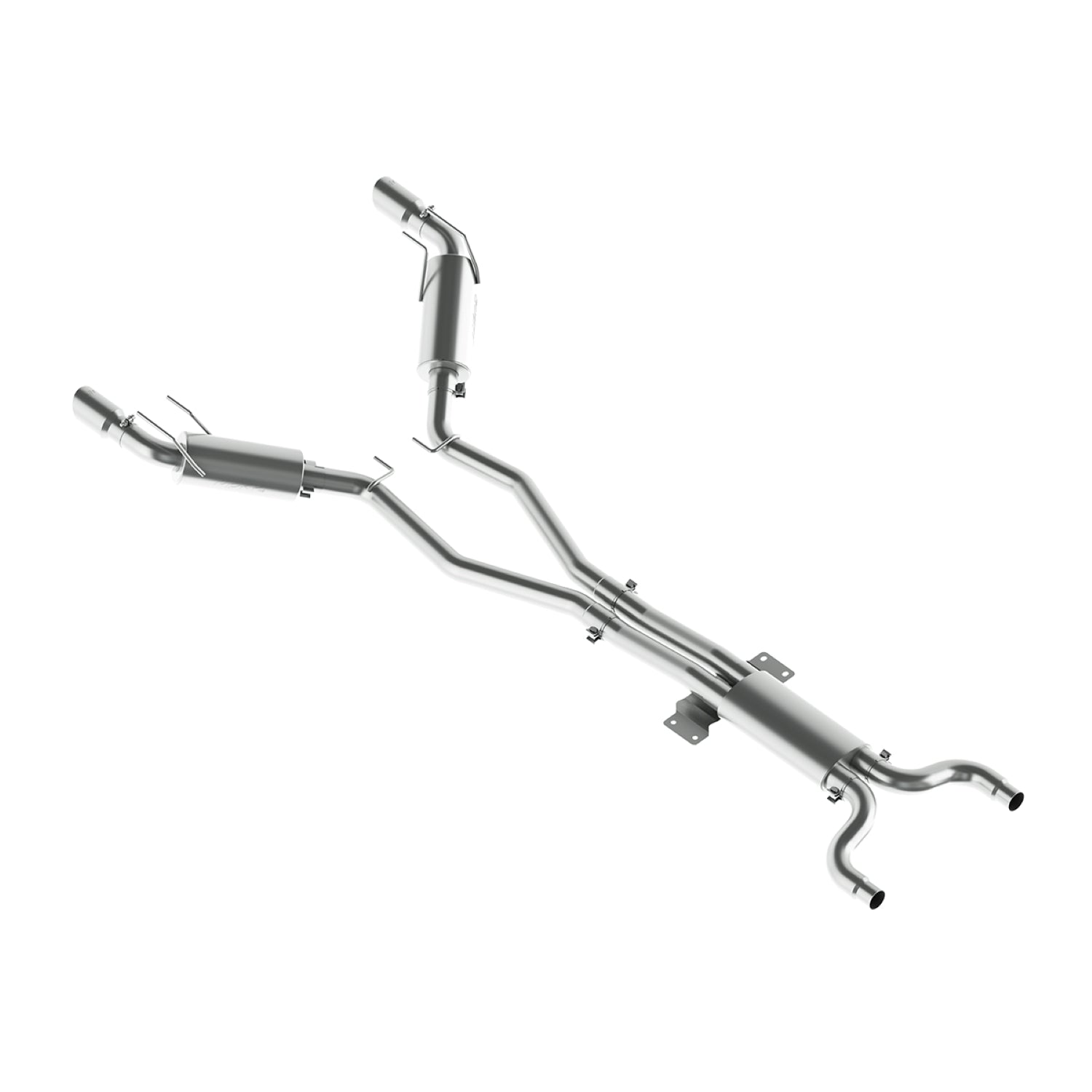 MBRP 2010 Chev Camaro V8 6.2L Automatic (L99) 3 Dual Cat Back Round Tips T409 - S7024409
