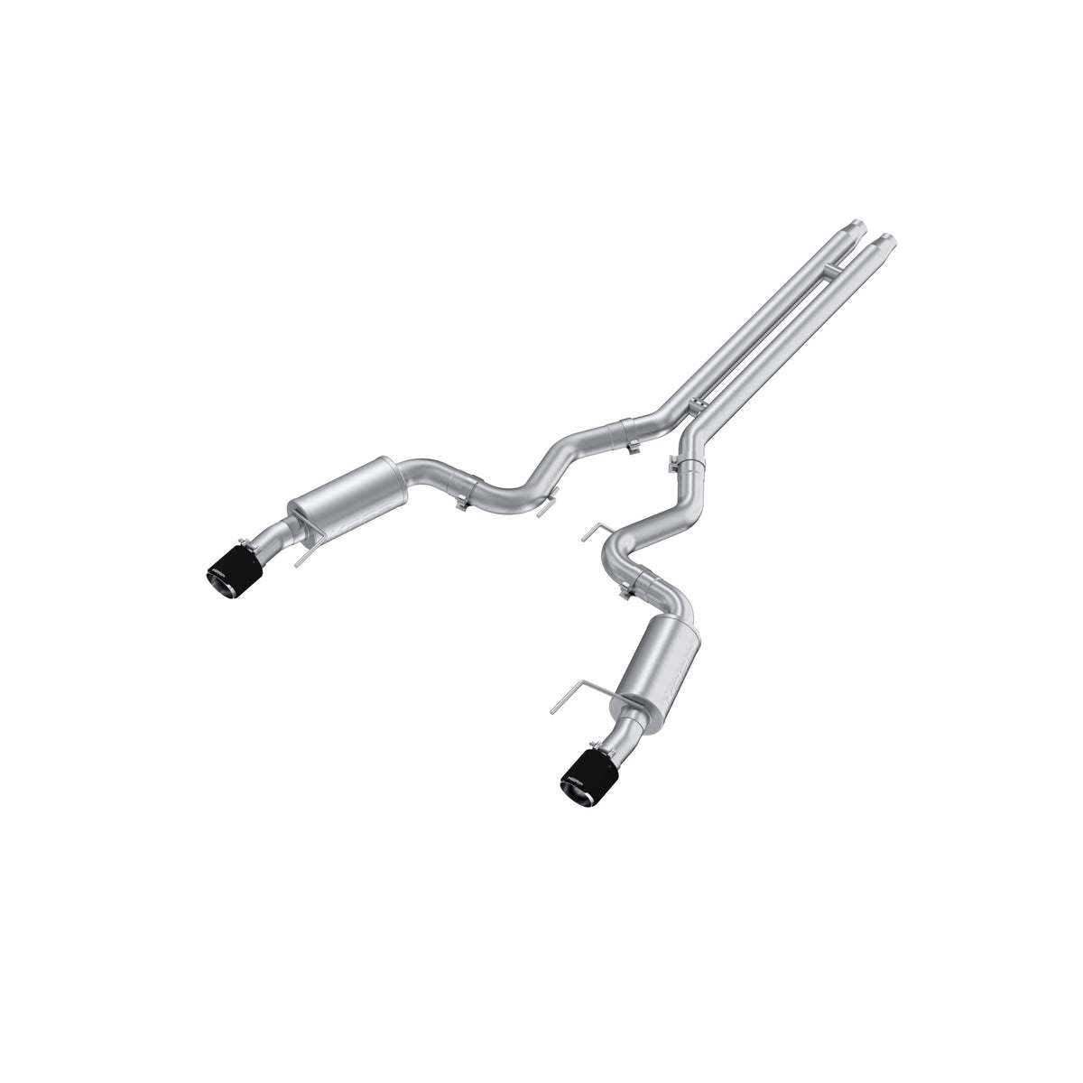 MBRP 2024 Ford Mustang GT S650, 5.0L 3inCat-Back Dual Split Rear with Carbon Fiber Tips (Street) - S72513CF