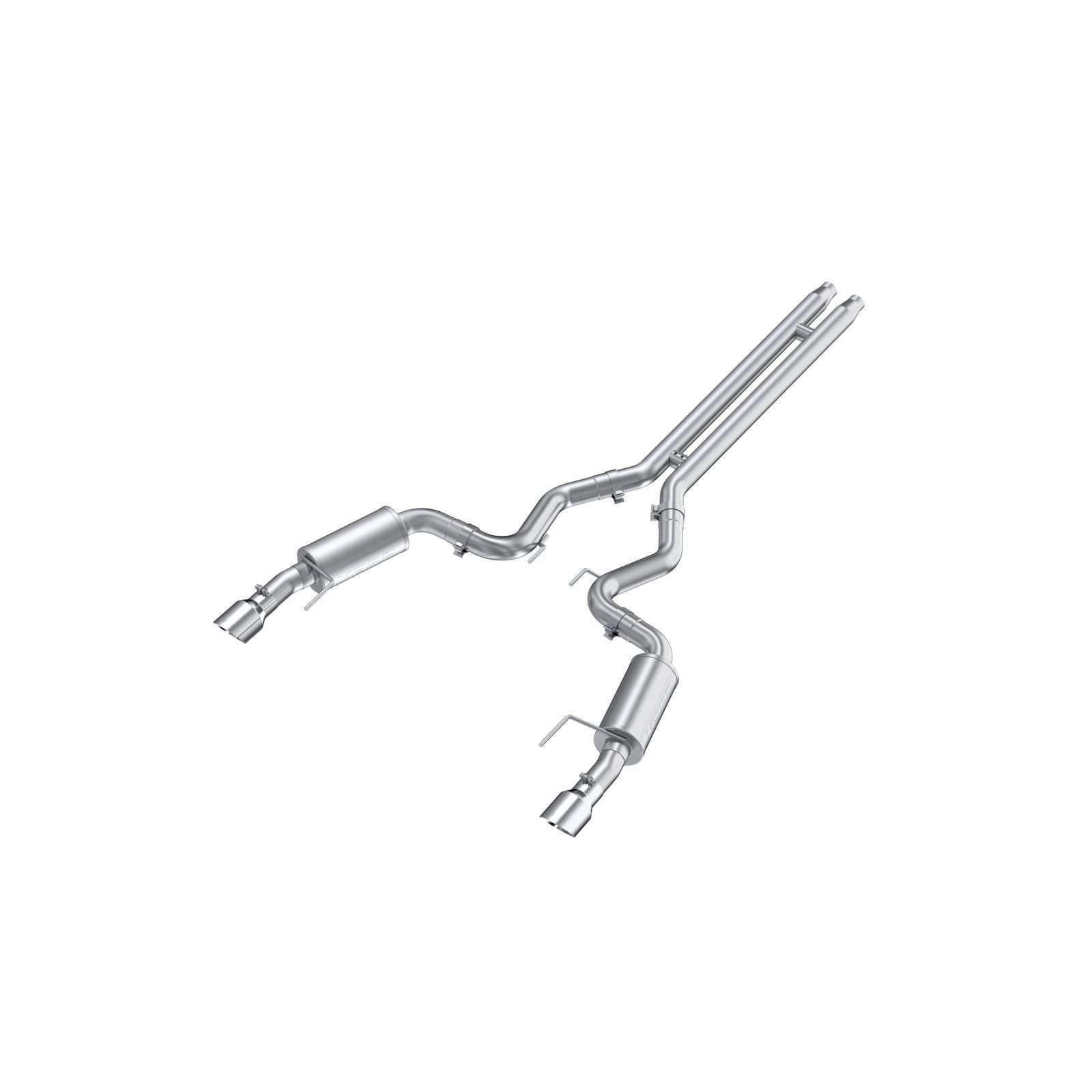 MBRP 2024 Ford Mustang GT S650, 5.0  Aluminized Steel 3in Cat-Back Dual Split Rear (Street) - S7251AL