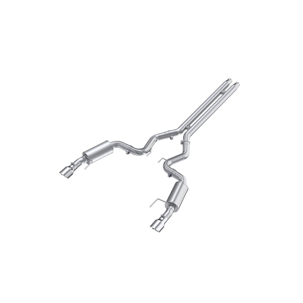 MBRP 2024 Ford Mustang GT S650, 5.0  Aluminized Steel 3in Cat-Back Dual Split Rear (Street) - S7251AL