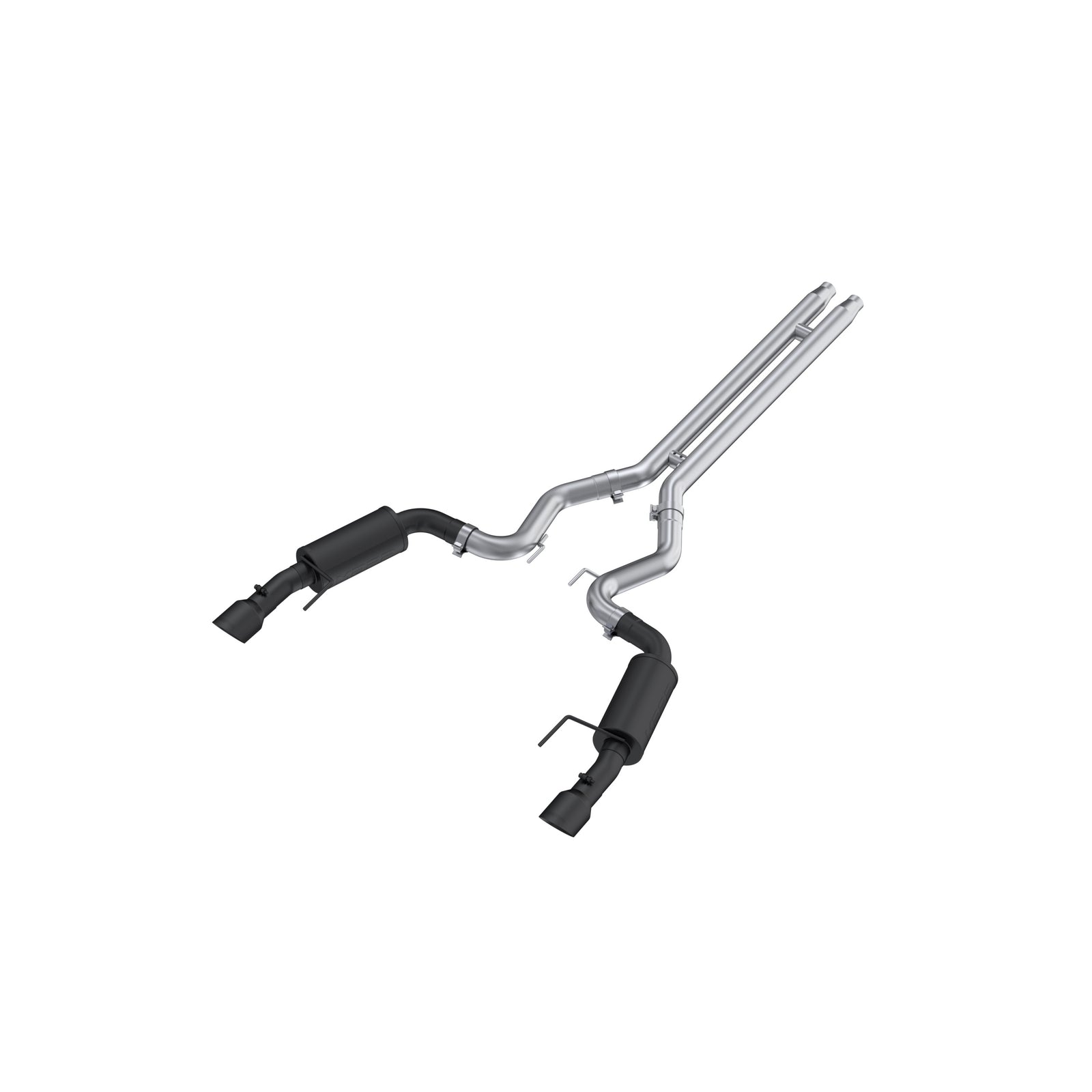 MBRP 2024 Ford Mustang GT S650, 5.0L 3in Cat-Back Dual Split Rear, Black-Coated (street) - S7251BLK
