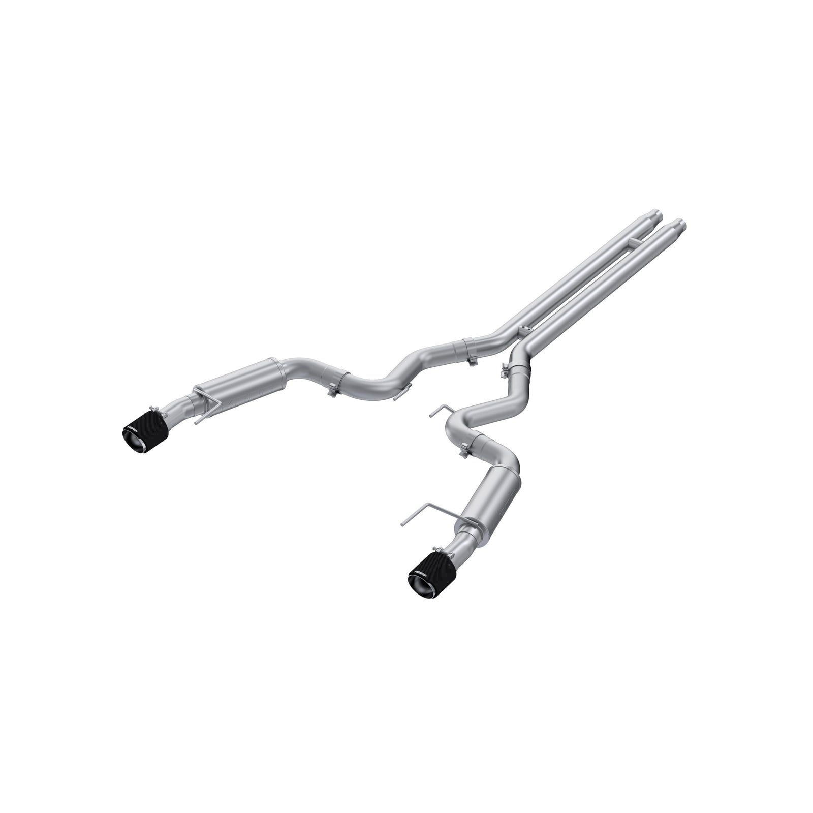 MBRP 2024 Ford Mustang GT S650, 5.0L Cat-Back Dual Split Rear with Carbon Fiber Tips, Race Version - S72533CF