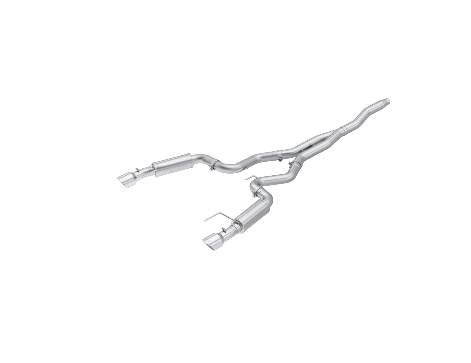 MBRP 15-19 Ford Mustang EcoBoost 2.3L Alum 3in Cat Back Dual Split Rear Exit (Race Version) - S7275AL