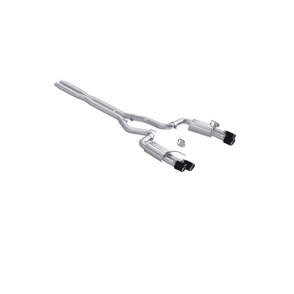 MBRP 2024+ Ford Mustang GT Armor Pro 3in Steet Profile Catback Exhaust  - Carbon Fiber Tips - S72803CF
