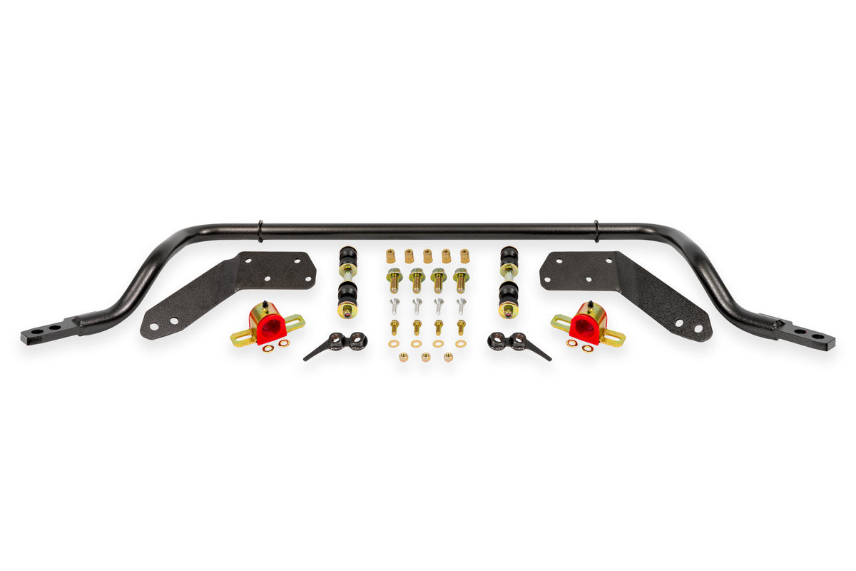 BMR 78-87 G-Body Front Solid 1.25in Sway Bar Kit w/ Bushings - Black Hammertone - SB020H