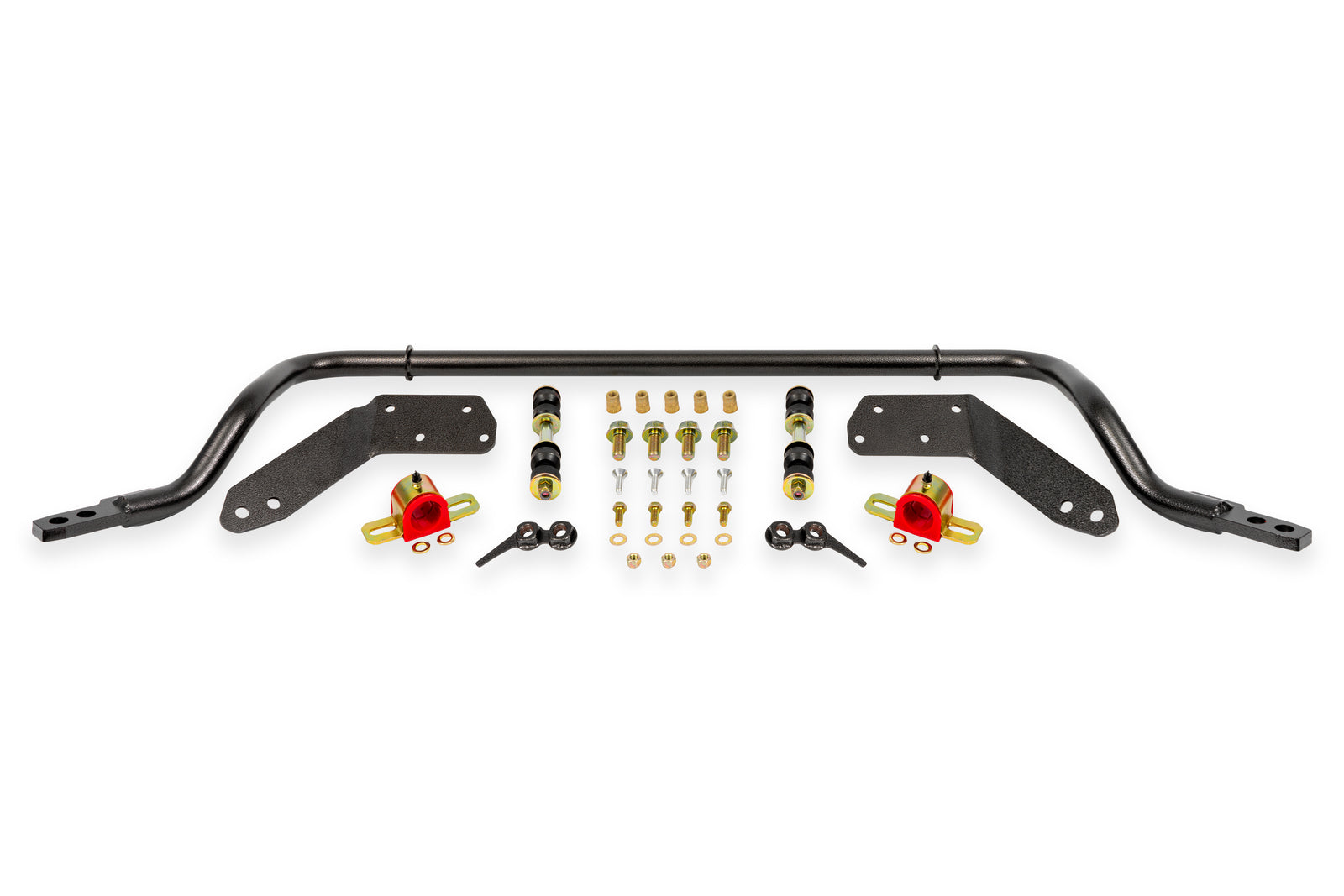 BMR 78-87 G-Body Front Solid 1.25in Sway Bar Kit w/ Bushings - Black Hammertone - SB020H