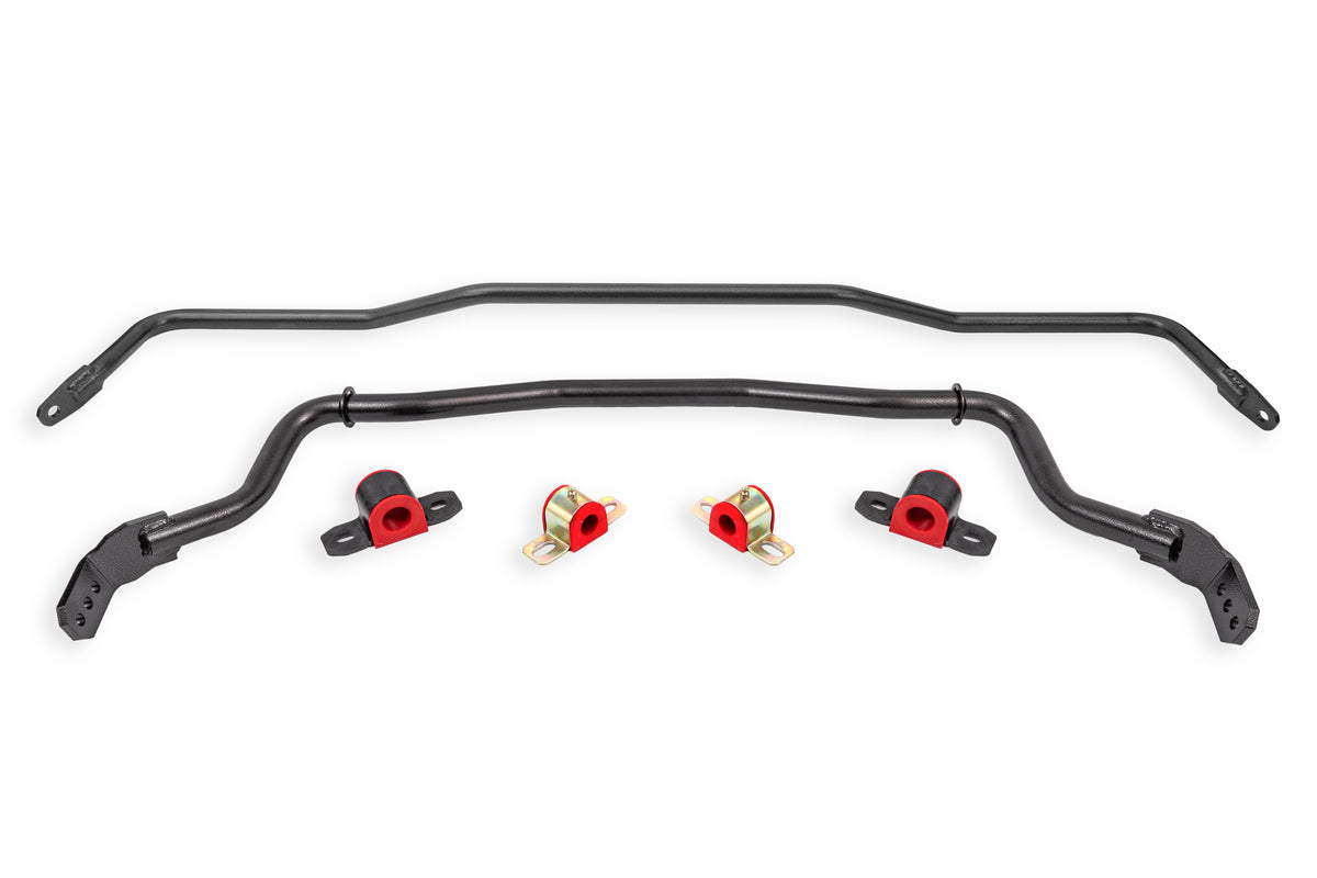 BMR 15-23 S550 Mustang Sway Bar Kit with Bushings Front and Rear Black Hammertone - SB760H