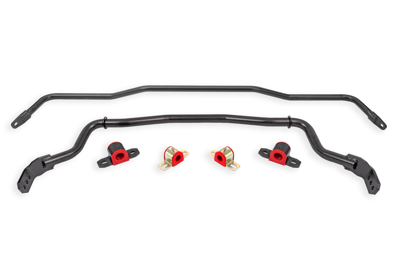 BMR 15-23 S550 Mustang Sway Bar Kit with Bushings Front and Rear Black Hammertone - SB760H