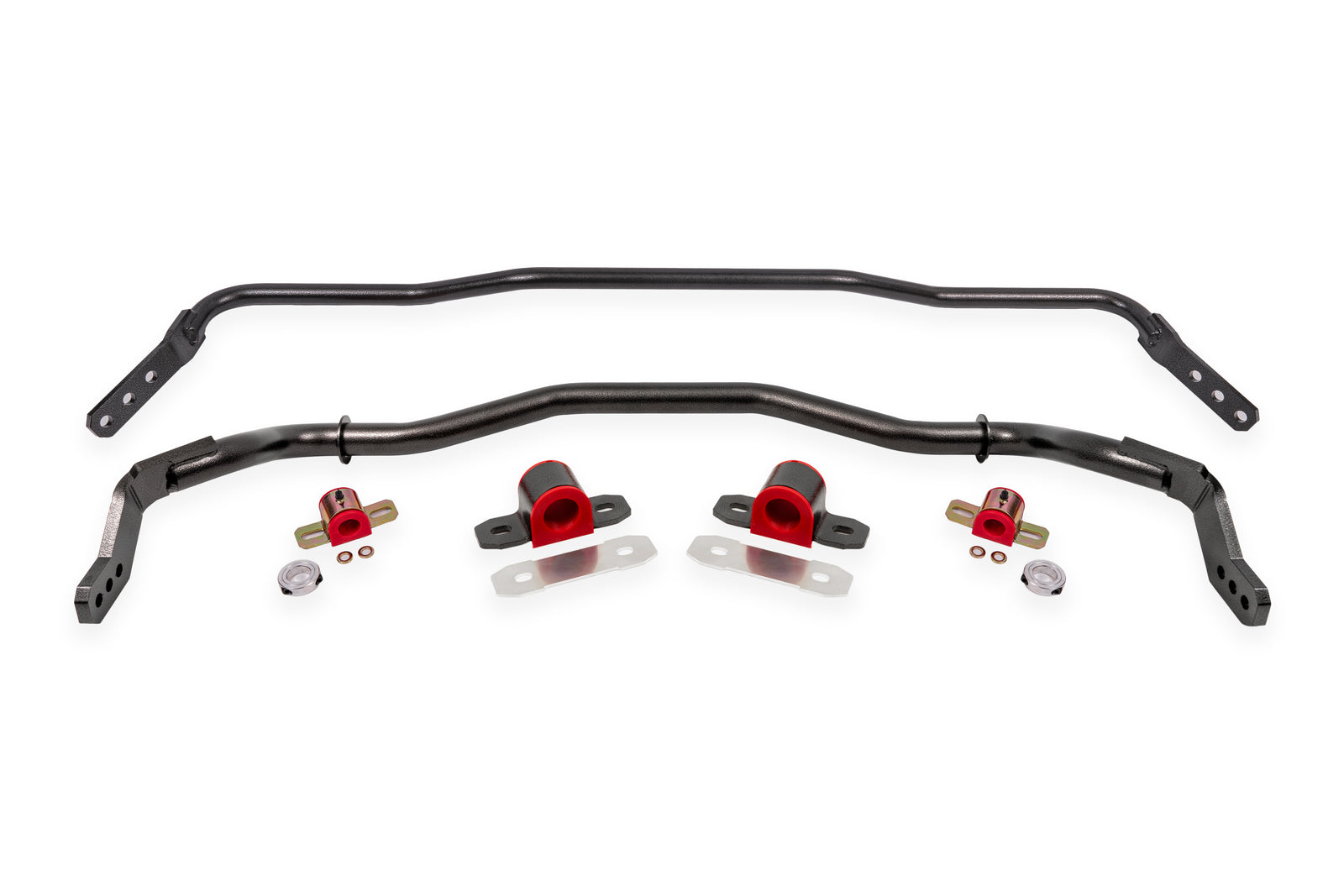BMR 15-23 S550 Mustang Sway Bar Kit with Bushings  Front and Rear Black Hammertone - SB763H