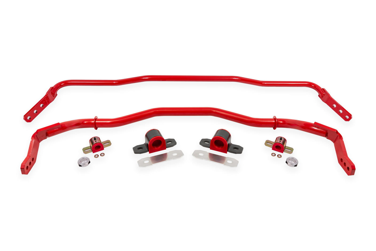 BMR 15-23 S550 Mustang Sway Bar Kit with Bushings  Front and Rear Red - SB763R