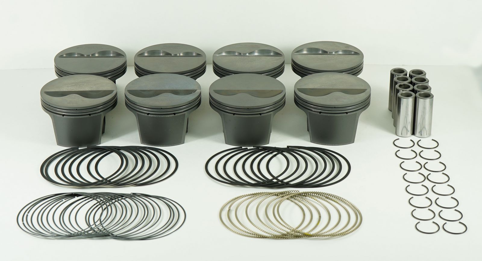 Mahle MS Piston Set SBC 383ci 4.03in Bore 3.75in Stk 6.125in Rod .927in Pin -4cc 11.2 CR Set of 8 - 930202830