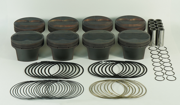 Mahle Piston Set Chevy 400ci 4.155in Bore 3.750in Stroke 6.0in Rod 12.3:1 CR Piston Set of 8 - 930212555