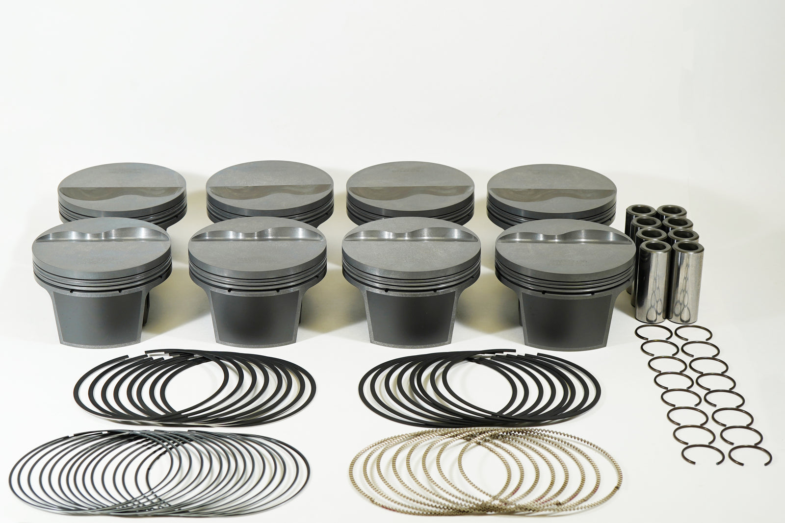 Mahle MS Piston Set SBF 358ci 4.030in Bore 3.5in Stroke 5.956in Rod .912 Pin -6cc 10.3 CR Set of 8 - 930244030