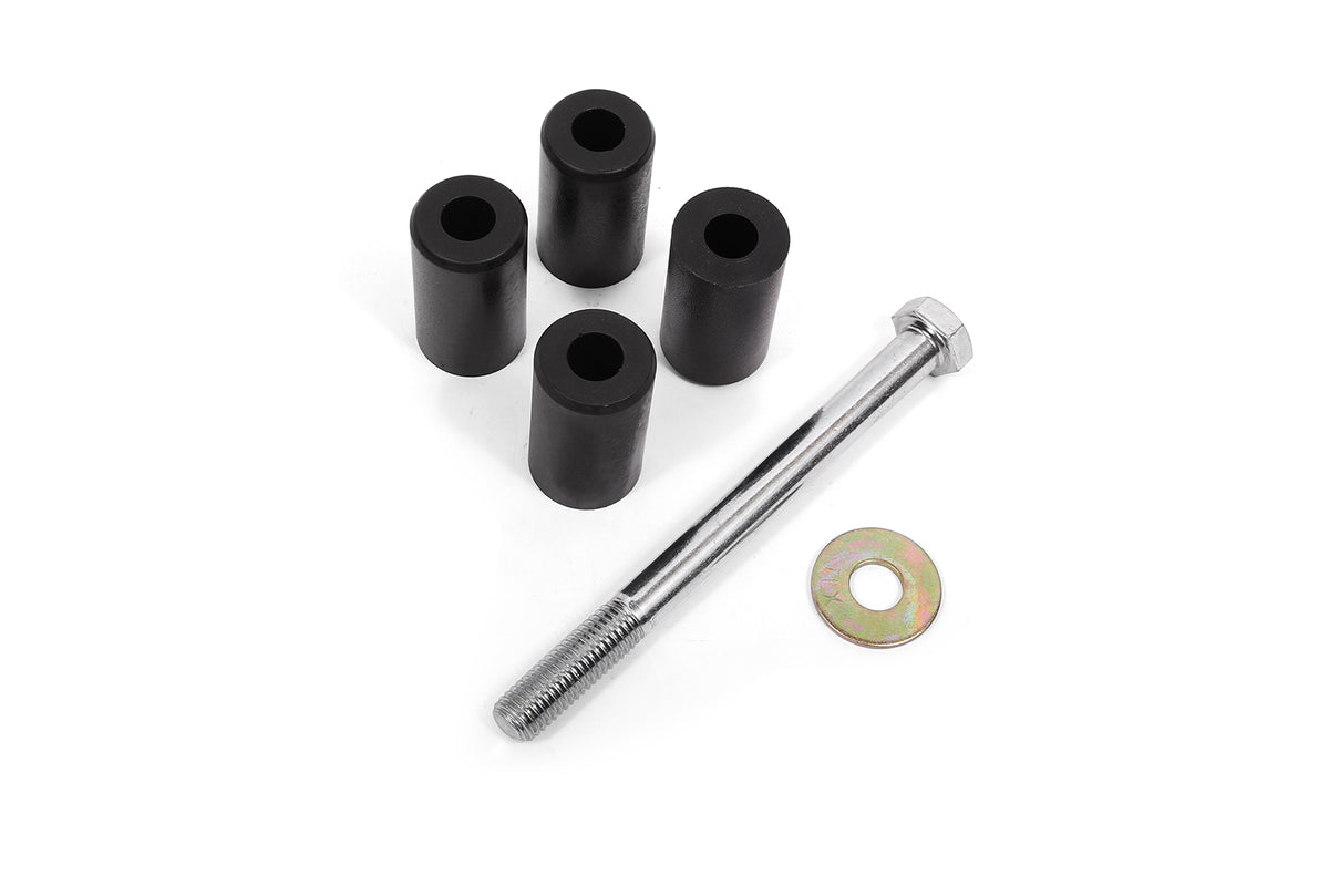 BMR 15-23 Ford Mustang S550 Rear Cradle Bushing Kit w/ Centering Sleeves- Black - SCB766
