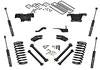 Superlift 94-99 Dodge Ram 1500 4WD 5in Lift Kit w/ Superlift Shocks - K100 - front view