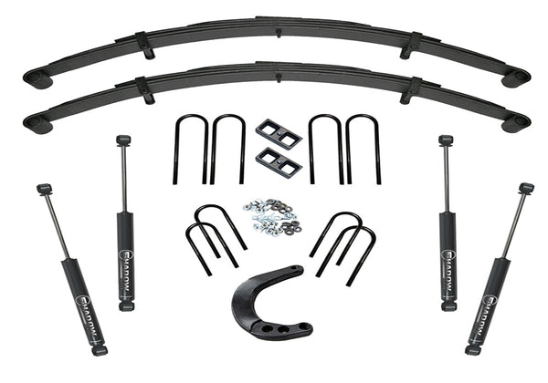 Superlift 73-91 Chevy K20/GMC K25 4WD 6in Lift Kit Rear Block Kit w/ Superlift Shocks - K440 - front view