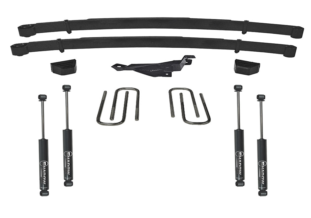 Superlift 00-05 Ford Excursion 4WD 3in Lift Kit w/ Superlift Shocks - K647 - front view