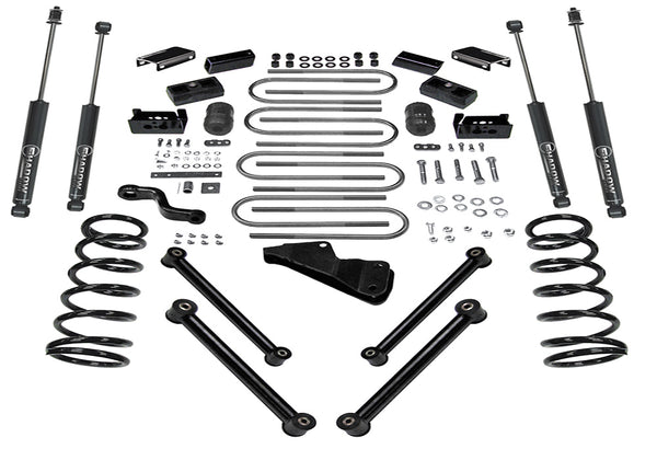 Superlift 03-08 Dodge Ram 2500/3500 4WD 4in Lift Kit w/ Superlift Shocks - K832 - front view