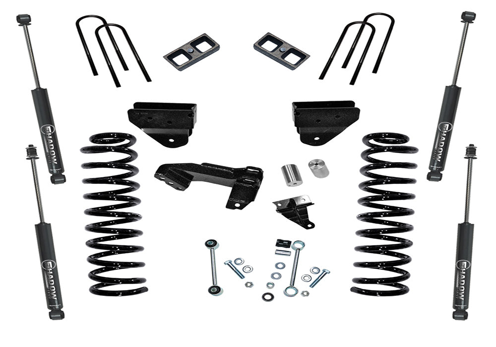 Superlift 08-10 Ford F-250/F-350 SuperDuty 4WD 4in Lift Kit w/ Superlift Shocks - K854 - front view